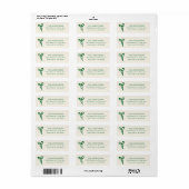 Bow Return Address Label (Full Sheet)