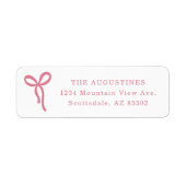 Bow Return Address Label (Voorkant)