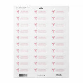 Bow Return Address Label (Full Sheet)