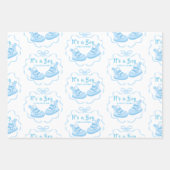 Bow Ribbon is een jongen Inpakpapier Vel (Voorkant 3)