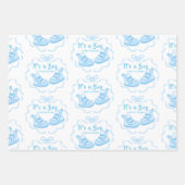 Bow Ribbon is een jongen Inpakpapier Vel (Voorkant)