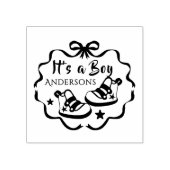 Bow Ribbon is een jongen Rubberstempel (Afrduk)