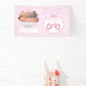 Bow Ribbon is een meisje welkom Spandoek (Insitu)