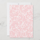 Bow Ribbon Lijst Vakantie Kerstfeest CUSTOM Kaart (Achterkant)