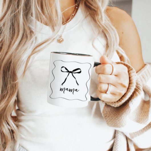 Bow Ribbon Mama Mère's Day Mug Cadeau pour maman