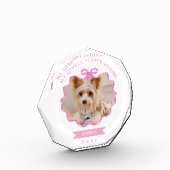 Bow Ribbon Pet Memory Foto Roze (Links)