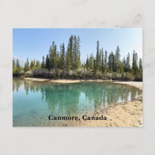 Bow-rivier in Canmore Canada Briefkaart