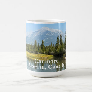 Bow-rivier in Canmore Canada Koffiemok