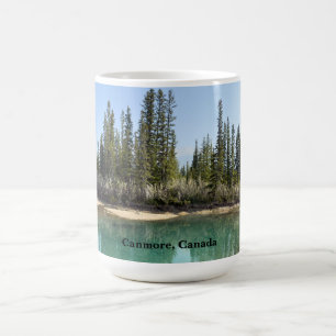 Bow-rivier in Canmore Canada Koffiemok