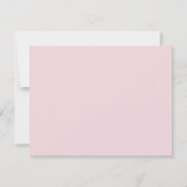 Bow rose clair, de la pépinière de, carte texte (Dos)
