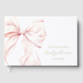 Bow rose Elegant Baby shower Or (Recto)