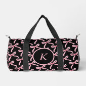 Bow rose et bloc monogramme Danse Duffel sac (Recto)