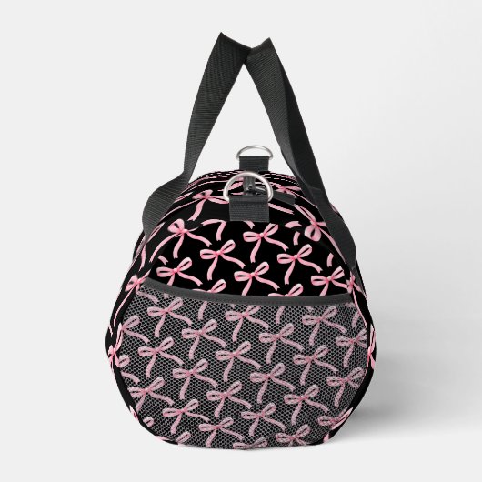 Bow rose et bloc monogramme Danse Duffel sac (Droite)