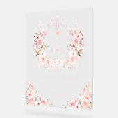 Bow rose Floral Crest Baby Girl Douche bienvenue (Angle)