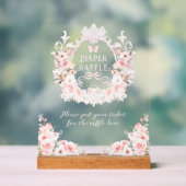 Bow rose Floral Crest bébé fille Douche couche (Neutre)