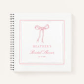 Bow Rose Tying Fête des mariées Knot Livre d'or (Devant)