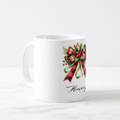 Bow rouge et Mug de Noël Holly (Devant gauche)