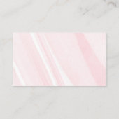Bow Roze Coquette Baby shower personaliseren Informatiekaartje (Achterkant)