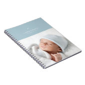 Bow & Scallops Journal - Blauw Notitieboek (Rechterzijde)