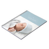 Bow & Scallops Journal - Blauw Notitieboek (Linkerzijde)