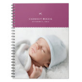 Bow & Scallops Journal - Plum Notitieboek (Voorkant)