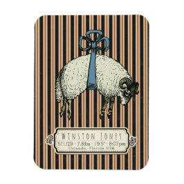  Bow Sheep Collectie™ - Birth Info / Magneet