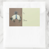 BOW Sheep DESIGNER OPTIES~ Square Stickers (Tas)