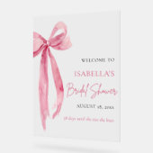 Bow She's Tying the Knot Fête des mariées Bienvenu (Angle)