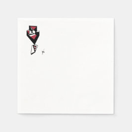 "Bow Stropdas Affair" cocktailservetten Servet