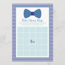 Bow Stropdas Baby shower Bingo Kaarten