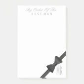 Bow Stropdas Best Man Groomsmen Weddenschap Post-it® Notes (Voorkant)