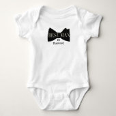 Bow Stropdas Beste Man In Training | BABY Romper (Voorkant)