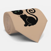 Bow Stropdas Cat Light Brown (Opgerold)