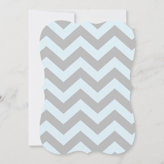 Bow-stropdas en Chevron Print Boy Baby shower uitn Kaart (Achterkant)