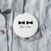 BOW STROPDAS LOVE -.png Ronde Button 4,0 Cm (In situ)