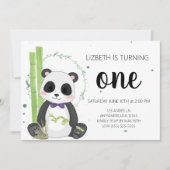 Bow stropdas Panda Verjaardagsuitnodigingen - Boy Kaart (Voorkant)