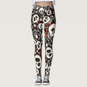 Bow Stropdas schedel legging
