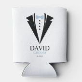 Bow Stropdas Tuxedo "Groom", gepersonaliseerd Blikjeskoeler (Achterkant)