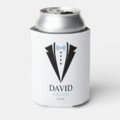 Bow Stropdas Tuxedo "Groom", gepersonaliseerd Blikjeskoeler (Blikje Achterkant)