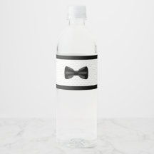 Bow Stropdas Verjaardag Baby shower Waterfles Labe