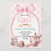Bow tea party Invitation (Devant)