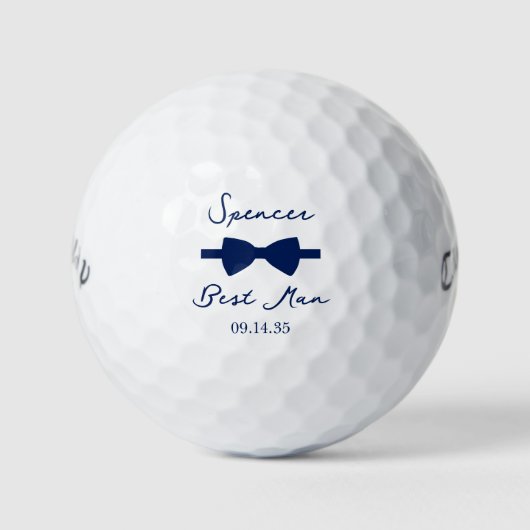 Bow Tie Best Man Golfballen (Voorkant)
