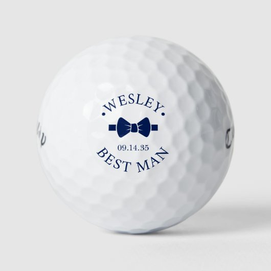 Bow Tie Best Man Golfballen (Voorkant)