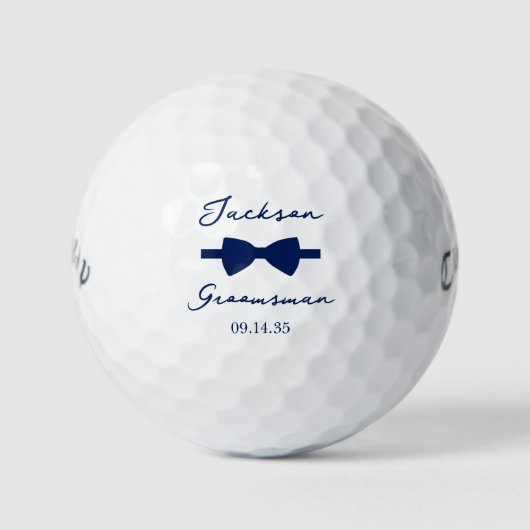 Bow Tie Groomsman Golfballen (Voorkant)