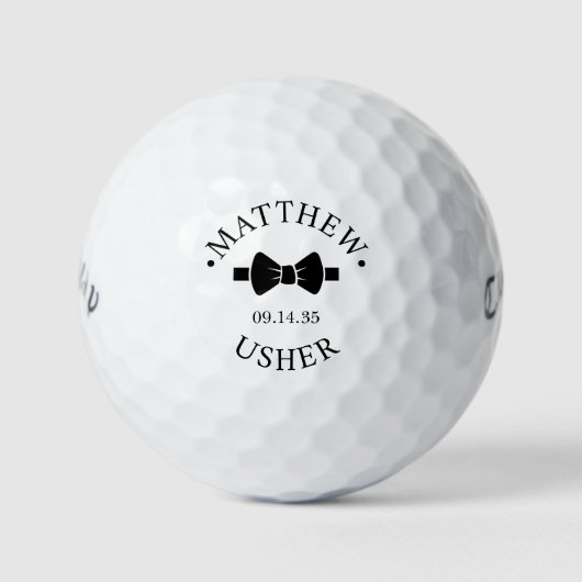 Bow Tie Usher Golfballen (Voorkant)