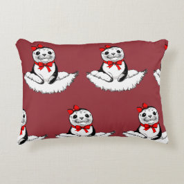 Bow-tiful Seal – Christmas Edition Accent Kussen