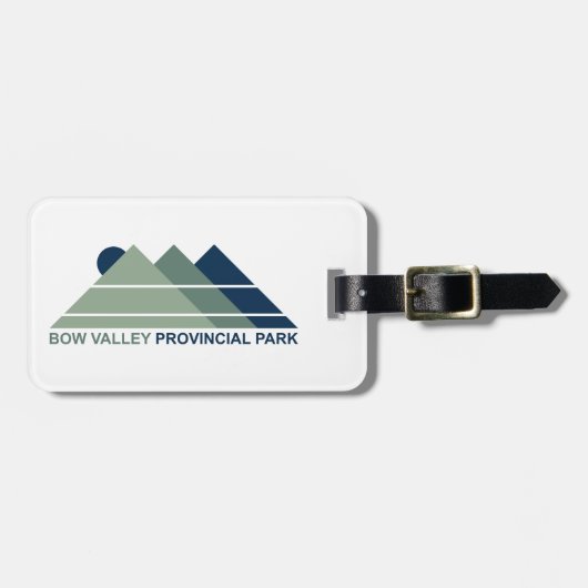 Bow Valley Provincial Park Mountain Sun Bagagelabel (Voorkant horizontaal)