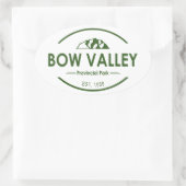 Bow Valley Provincial Park Ovale Sticker (Tas)