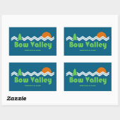 Bow Valley Provincial Park Retro Rechthoekige Sticker (Vel)