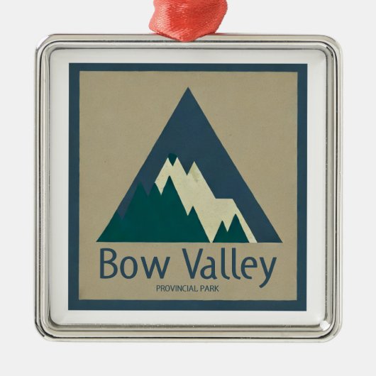 Bow Valley Provincial Park Rustic Metalen Ornament (Voorkant)